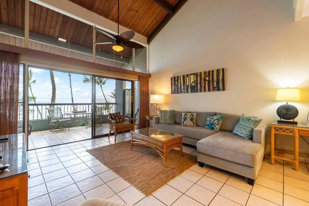 Hale Mahina B403- Beautiful 2 Bedroom Oceanfront Condo, Private Beach, Farmers Market, And More Kahana 0*,  USA